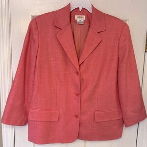 Talbots Coral Cropped Blazer